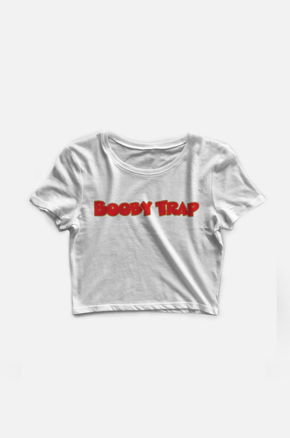 Black Booby Trap Women's Crop Top