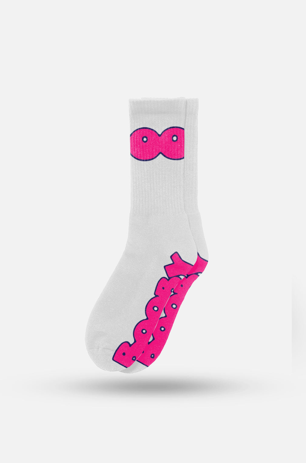 White Booby Trap Booby Socks